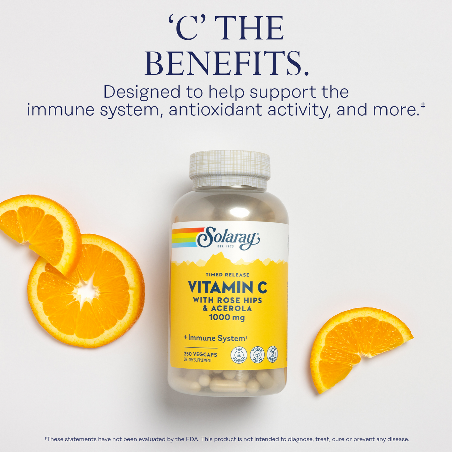Vitamin C Timed Release with Rose Hips & Acerola. 500 mg