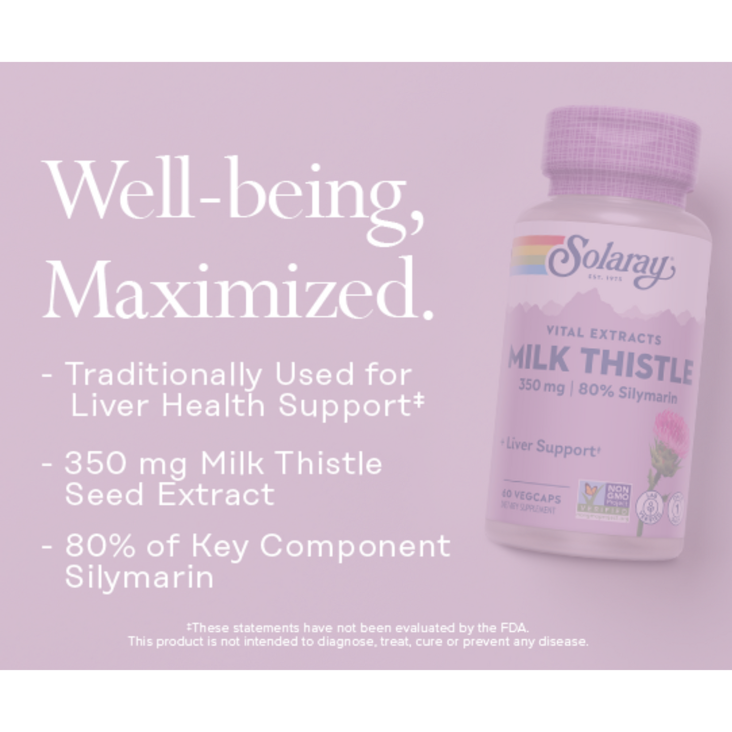 Vital Extracts Milk Thistle. 350 mg