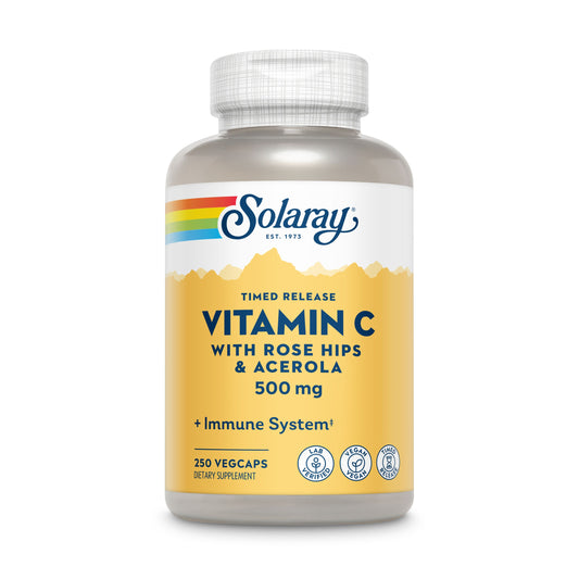 Vitamin C Timed Release with Rose Hips & Acerola. 500 mg