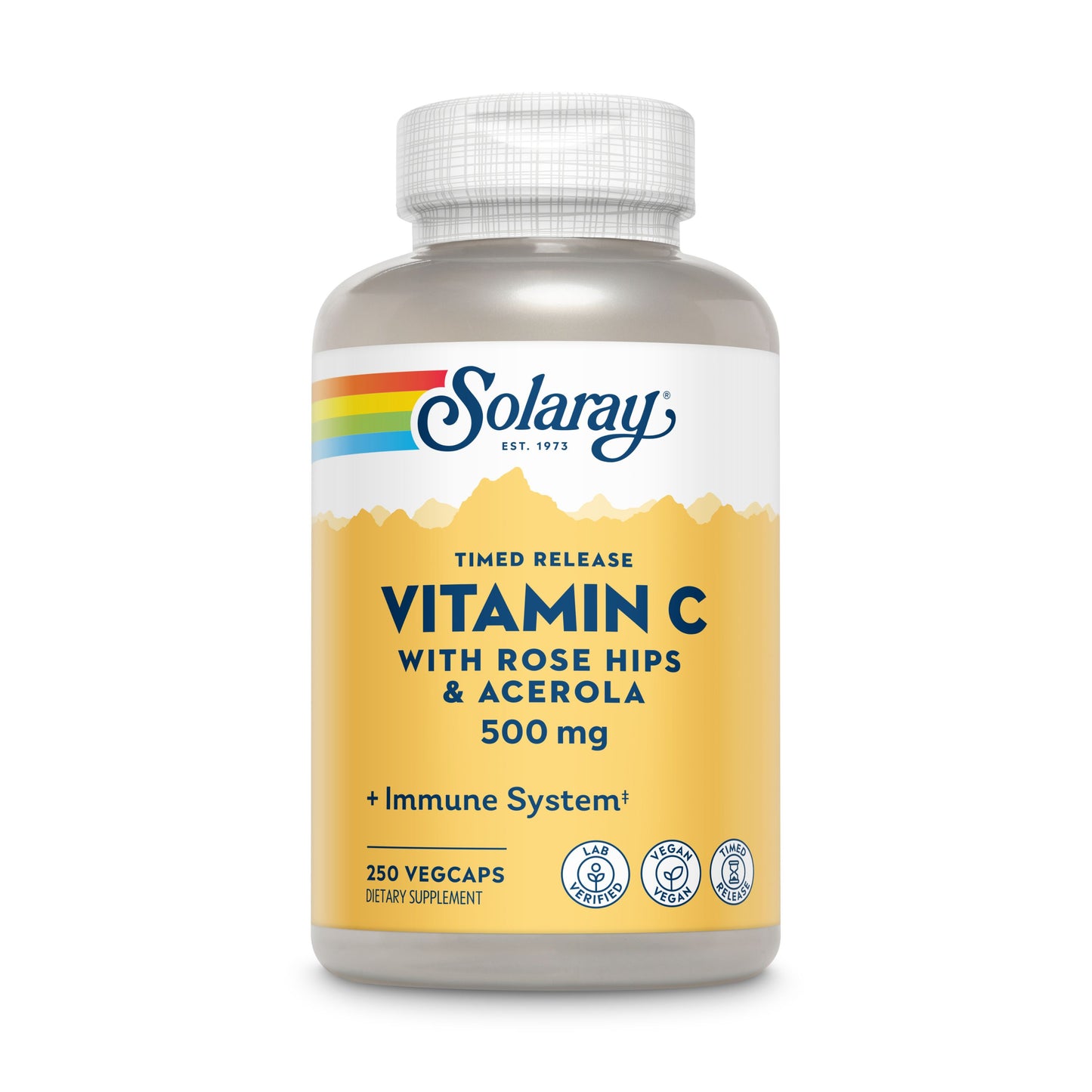 Vitamin C Timed Release with Rose Hips & Acerola. 500 mg
