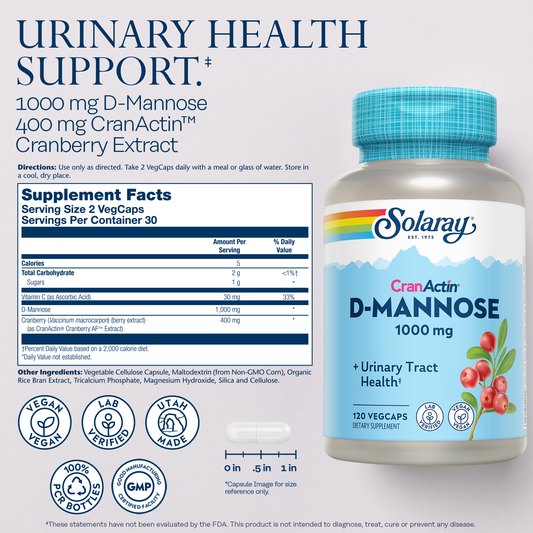 CranActin® D-Mannose. 1000 mg