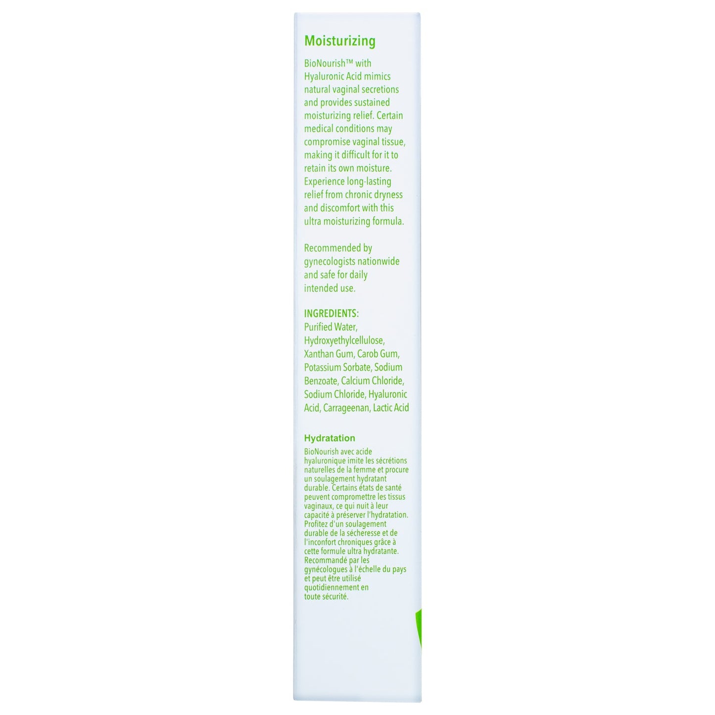BioNourish Premium Personal Moisturizer with Hyaluronic Acid